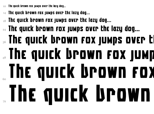 Battleworld font waterfall