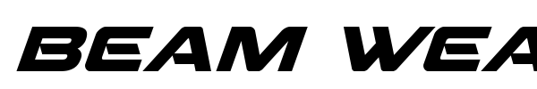 Beam Weapon font