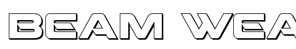 Beam Weapon font preview