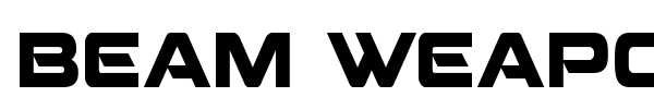 Beam Weapon font preview