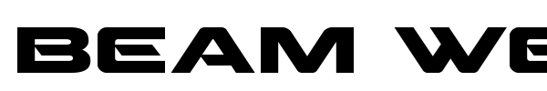 Beam Weapon font preview