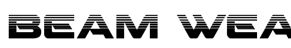 Beam Weapon font preview