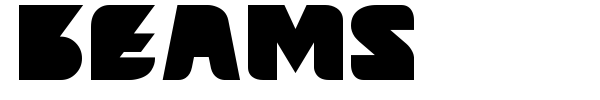 Beams font preview