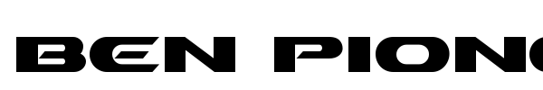 Ben Pioneer font