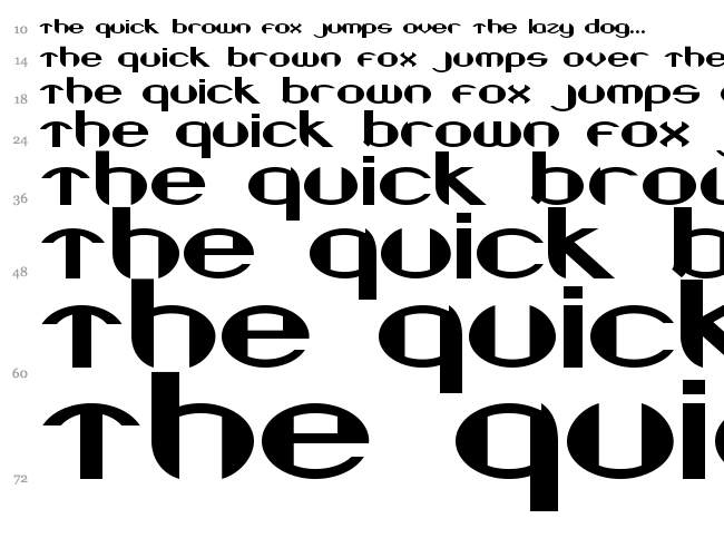 Beneath the Surface font waterfall