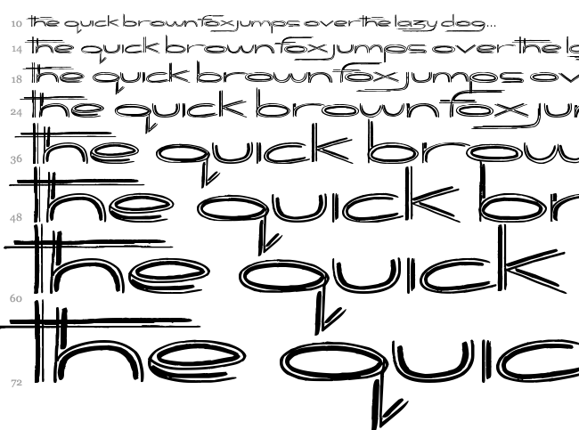 Biogalaxy font waterfall