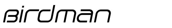 Birdman font