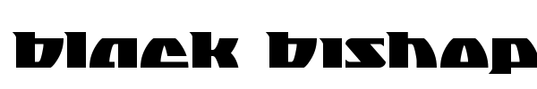 Black Bishop font preview
