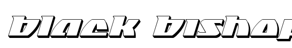 Black Bishop font preview