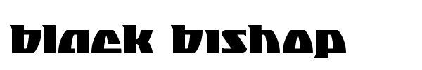 Black Bishop font preview
