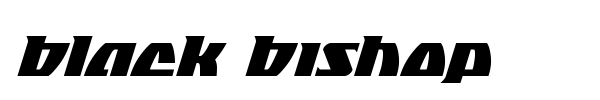 Black Bishop font preview