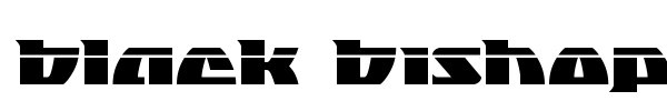 Black Bishop font preview