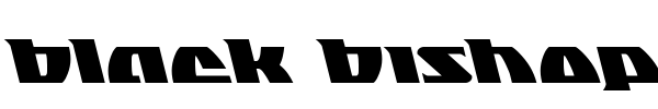 Black Bishop font preview