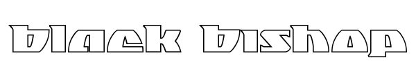 Black Bishop font preview