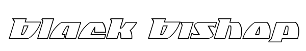 Black Bishop font preview