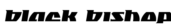 Black Bishop font preview