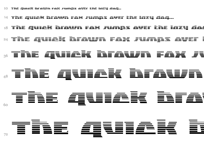 Black Bishop font waterfall