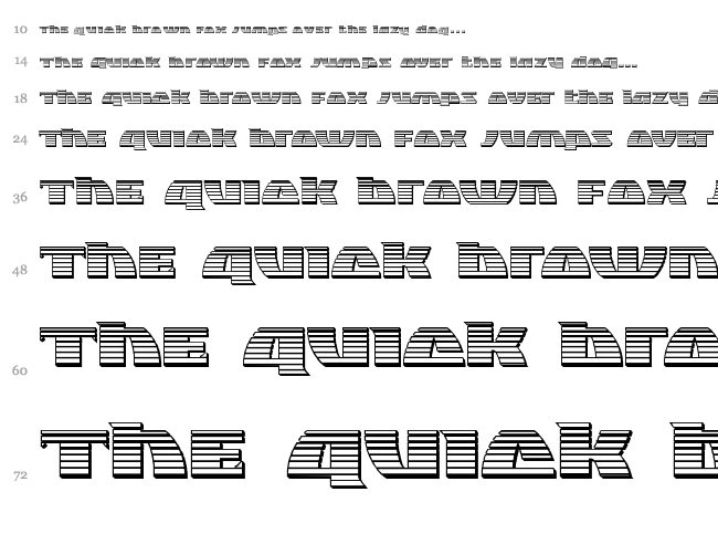 Black Bishop font waterfall