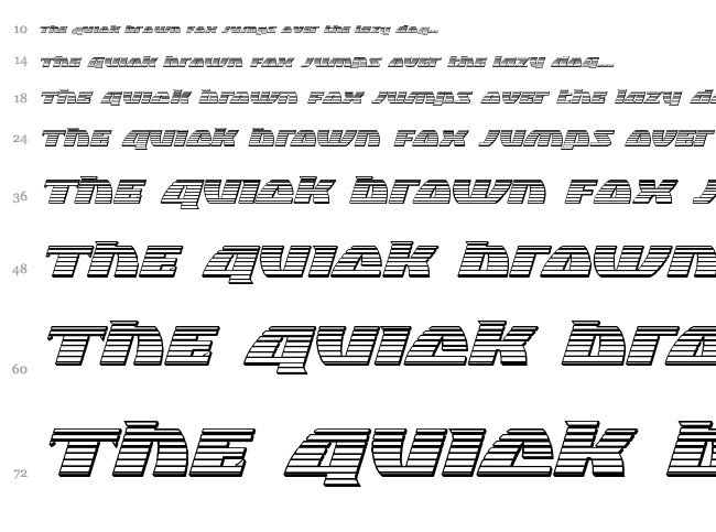 Black Bishop font waterfall