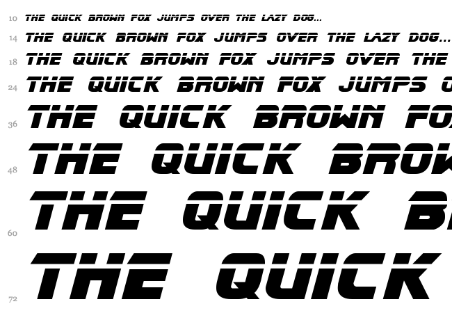 Blade Runner Movie Font font waterfall