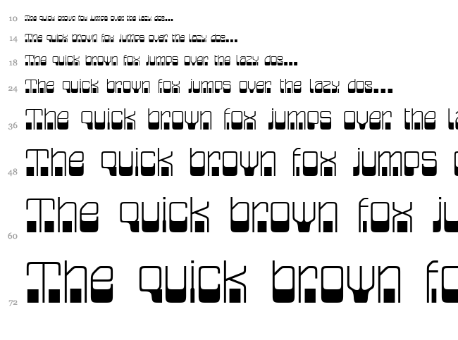 Blazium font waterfall