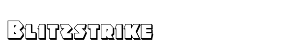 Blitzstrike font preview