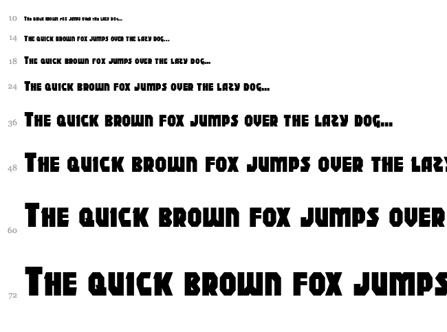 Blitzstrike font waterfall