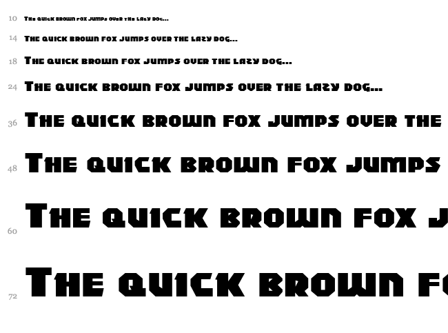 Blitzstrike font waterfall