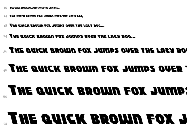 Blitzstrike font waterfall