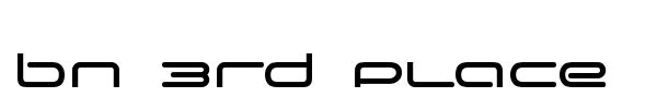 BN 3rd Place font