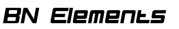 BN Elements font