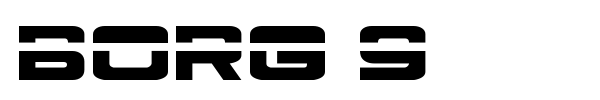 Borg 9 font