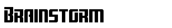 Brainstorm font