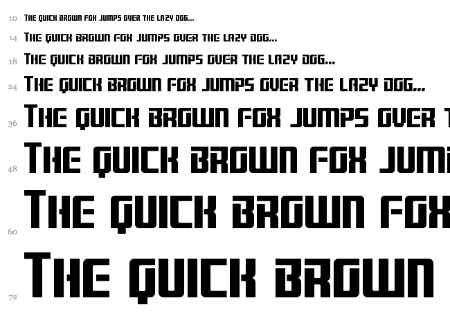 Brainstorm font waterfall