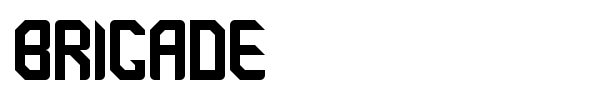 Brigade font