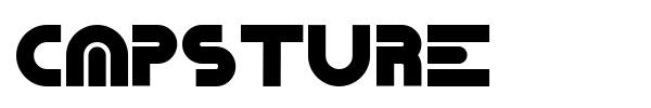Capsture font