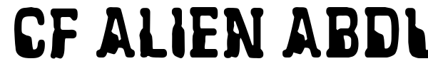 CF Alien Abduction font