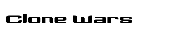 Clone Wars font