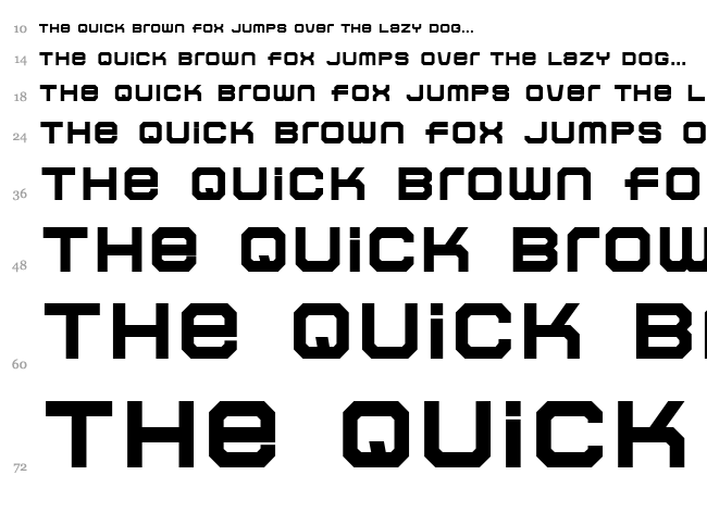 Colony font waterfall