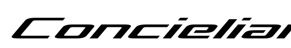 Concielian Break font preview