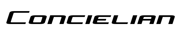 Concielian Jet font