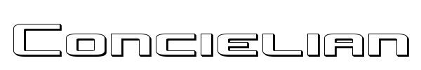 Concielian Jet font preview