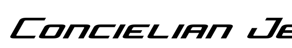 Concielian Jet font preview