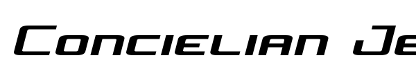 Concielian Jet font preview
