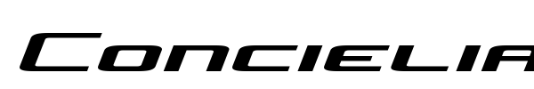 Concielian Jet font preview