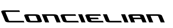 Concielian Jet font preview