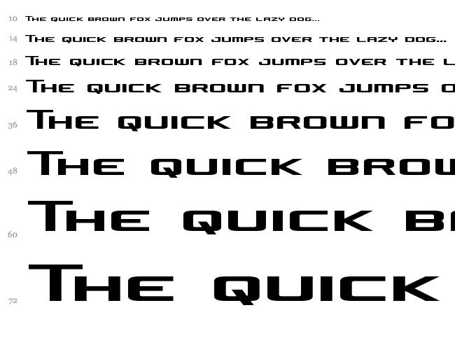 Concielian Jet font waterfall