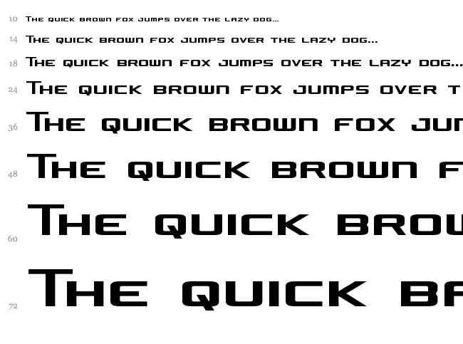 Concielian Jet font waterfall