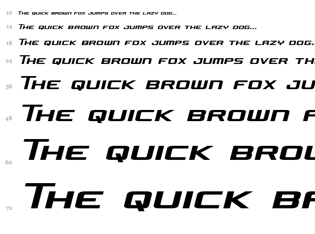 Concielian Jet font waterfall
