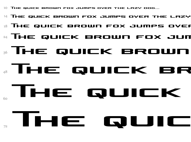 Concielian Jet font waterfall